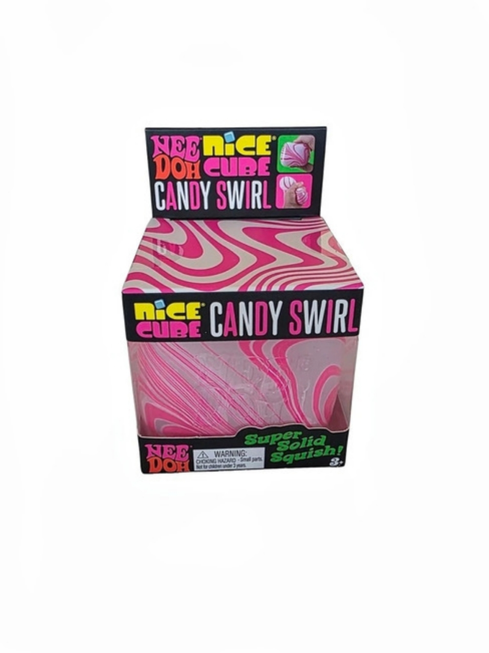 NeeDoh Nice Cube Candy Swirl Candy Swirl Squishy Toy NWT
